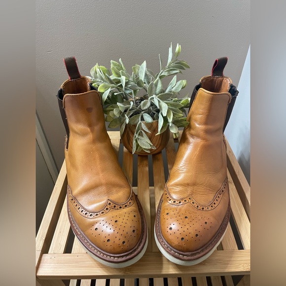 Allen Edmonds Brown Leather Walker Boots Men’s 9.5 - Picture 4 of 10